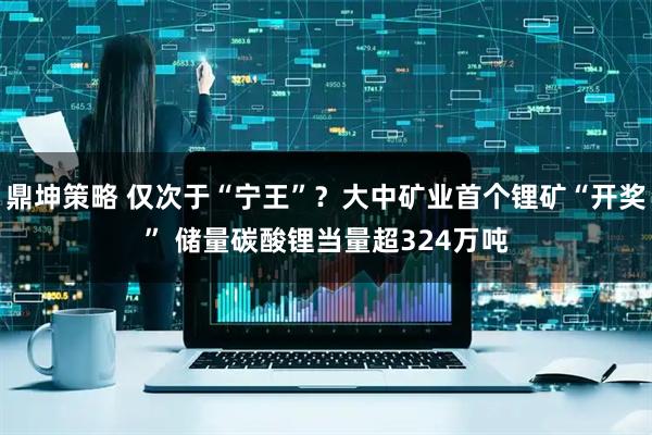 鼎坤策略 仅次于“宁王”？大中矿业首个锂矿“开奖” 储量碳酸锂当量超324万吨