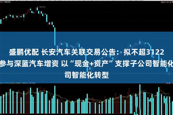 盛鹏优配 长安汽车关联交易公告：拟不超3122亿元参与深蓝汽车增资 以“现金+资产”支撑子公司智能化转型
